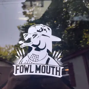 Fowl Mount, Blue Collar Pimpin Duck, Jeep Sticker Decal - High Quality