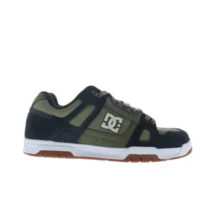 DC Stag 320188-ARO Mens Green Suede Lace Up Skate Inspired Sneakers Shoes