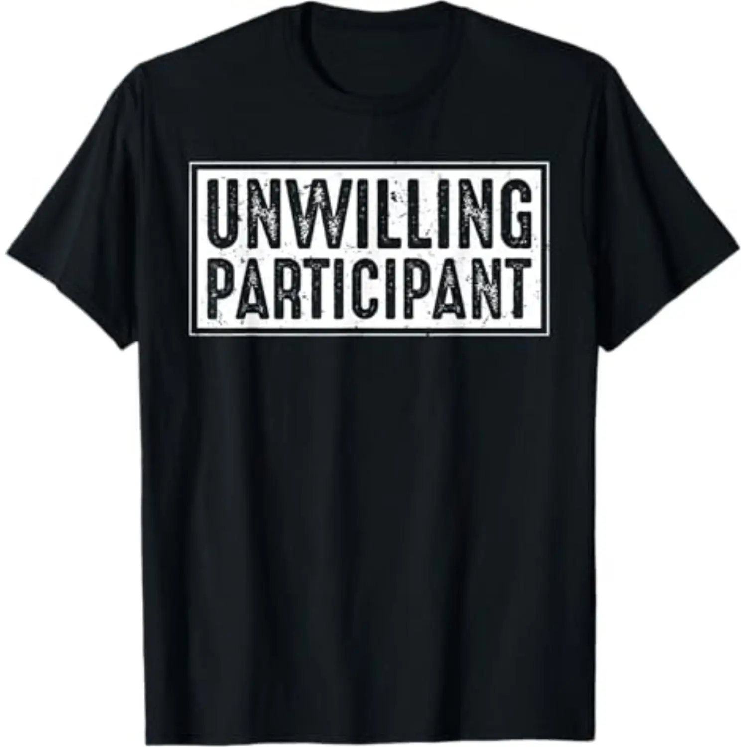 Women's Short-Sleeve Casual Round Neck Graphic Cotton T-Shirt - Unwilling Participant Humorous Introvert Sarcastic Quote, Shortsleeve, Streetwear, Top, Tshirt, Crew Neck, Humor Quote, All Seasons, Breathable Cotton, Basic, Jeans, Normal Type