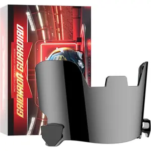 Football visor for helmets shatterproof polycarbonate lens with toolfree clips universal fit adultyouth compatible with speedflex schutt f7 xenith helmets Protective Gear