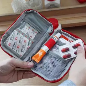 Portable Emergency First Aid Kit Mini Survival Bag Small Storage Pouch Empty Medicine Pack Outdoor Camping Hiking Emergency Supplies