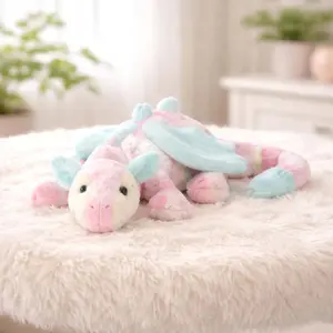 Jellycat Lazulia Dragon Plush – Soft Pastel Stuffed Toy, Fantasy Collectible, 50cm With Tags
