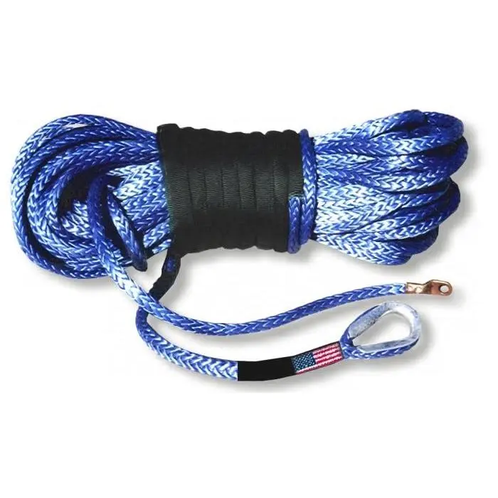 BILLET4X4 U.S. Made Safe-T-Line Winch Rope 5/16 inch x 100 ft Blue (13,700lb Strength) (4X4 Vehicle Recovery)