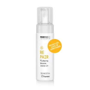 Morphosis Repair Plumping Mousse Leave-in - Vegan, Paraben-Free, Sulfate-Free, Camellia Oil & Micro-Keratin - Extra-Body, Reconstruction and manageability foam for Fine Hair