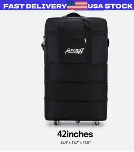 Expandable Rolling Duffle Bag Wheeled Luggage Foldable Suitcase 30" 32" 34" 42"