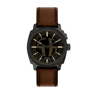 Fossil Men's Machine Big Tic 41MM Brown Leather Watch