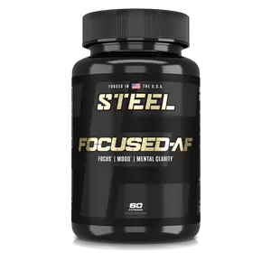 Steel Focused-AF - Comprehensive Formula for Improved Memory Information Retention Focus Mental Clarity and Cognitive Function 60 Capsules