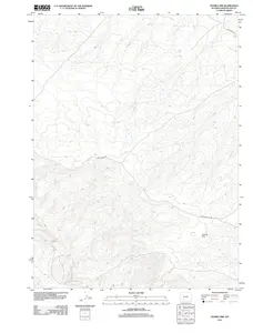 Tenmile Rim Wyoming USGS Topographic Quadrangle Map, 2012, 1:24000