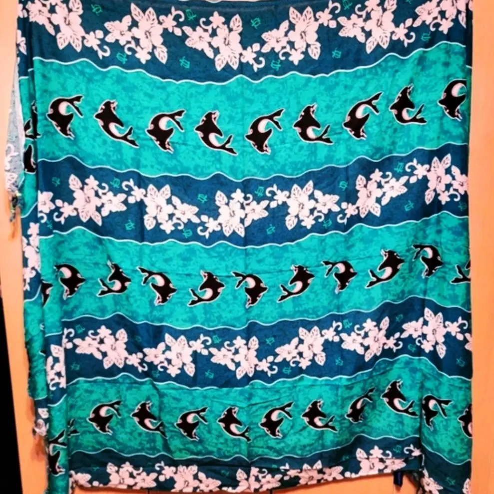Dolphin & Floral Sarong Bikini Cover Up Wraps for Beachwear