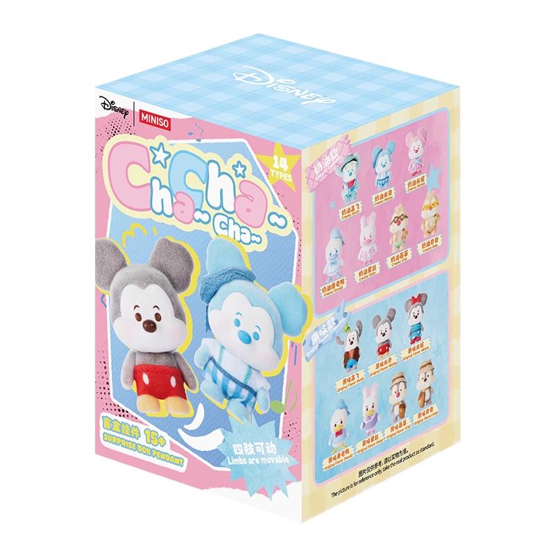 Disney Mickey Mouse Family Cha cha Series Blind Box Keychain，Soft Plush Keychain Bag Accessory For Girls Women Fans, Collectible，Pendant Gift,Unbox Mickey, Minnie, Donald & More Cute Pals