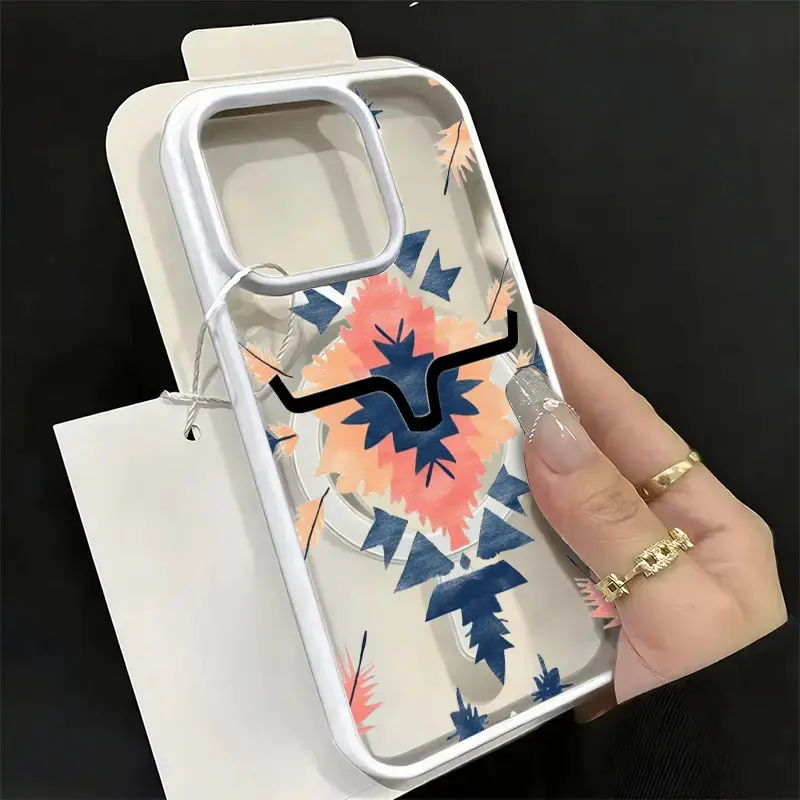 Western Bull Skull Aztec Magnetic Shockproof Phone Case Compatible with iPhone 17 ProMax / 16 ProMax / 15 ProMax / 14 ProMax / 13 ProMax and Samsung Galaxy S26 Ultra / S25 Ultra / S24 Ultra / S23 Ultra / S22 Ultra