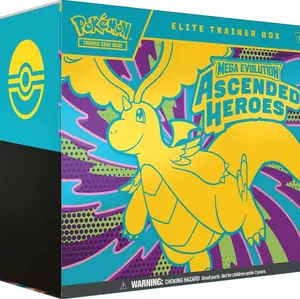 Pokémon Ascended Heroes Elite Trainer Box Mega Evolution Trading Card Game Collectible