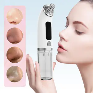 Rechargeable electric blackhead cleaner-portable facial pore cleaner with 5 probes, gentle, safe and clean, suitable for men and women.
