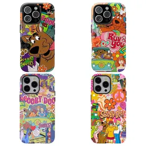 Classic S-Scooby-Doo Hard Phone Case Stylish Cartoon Protective Cover Compatible for iPhone 17 16 15 14 13 12 11 and for Samsung S21-S25 Ideal Christmas Birthday Gift For Him & Her