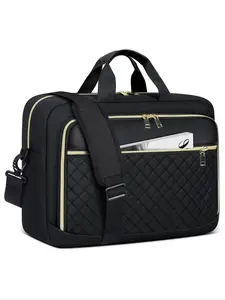 Solid Color Laptop Briefcase Up To Fit 17.3 Inch Laptop, Waterproof Computer Bag, Professional Laptop Case for Business Work, Laptop Bag for Women