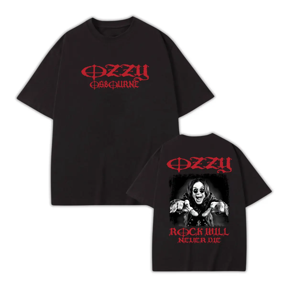 Heavy Metal Rock Legend Graphic T-Shirt, Vintage Concert Style Black Tee, Rock Will Never Die Music Fan Gift