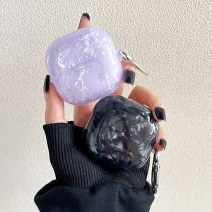 Glitter Dream Purple Shell Protective Case For Samsung Galaxy Buds Pro/Live Soft Silicone Earphone Case for Galaxy Buds 2 Cover