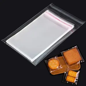 200 Pack Self Sealing Cellophane  Bags 3x5 Inches - Clear Resealable Self Adhesive Cookie Bag with Seal for Cookie Packaging Party Favor  Giving