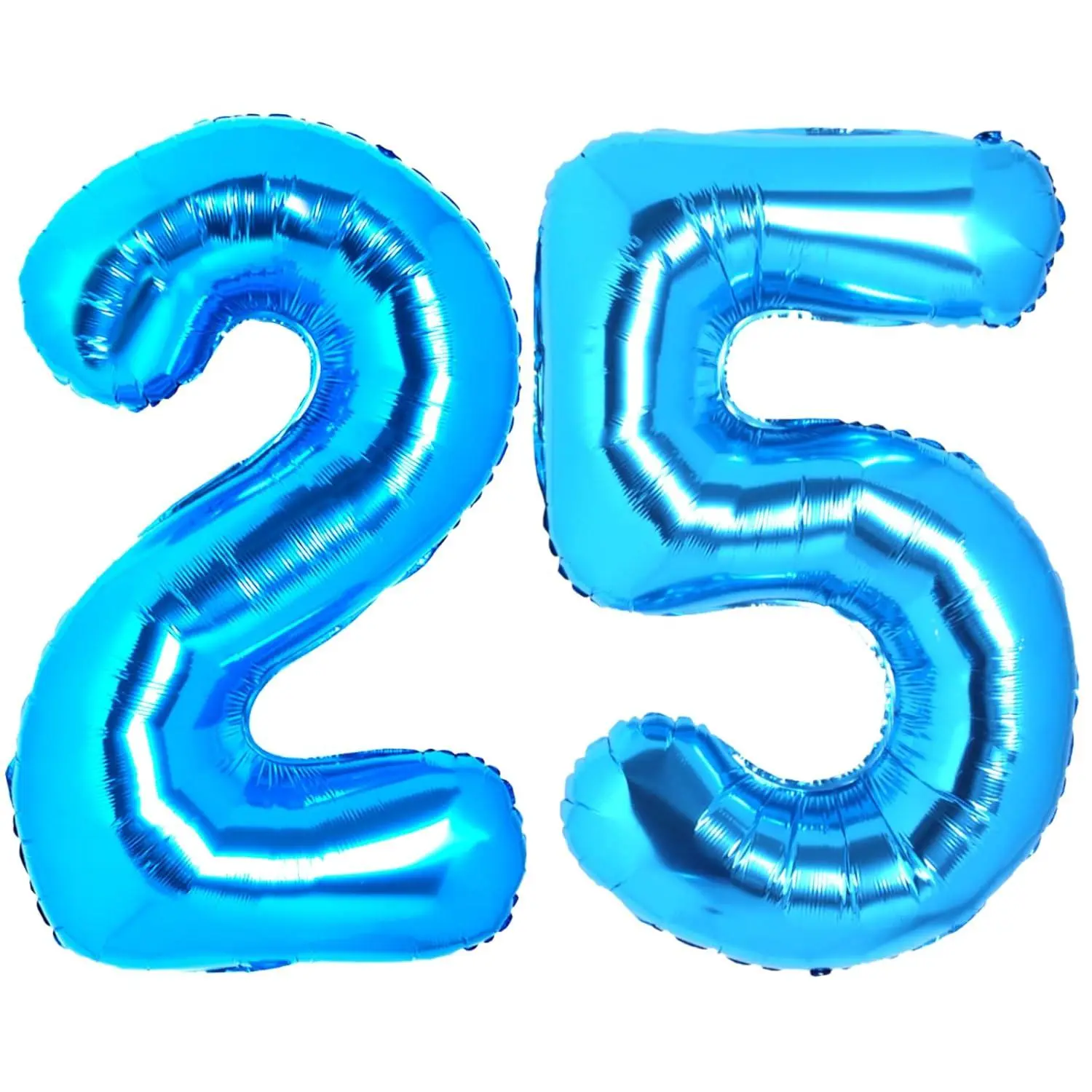 Big,Sky Blue 25 52 Balloon Number 40 Inch | Foil 25 Balloons For 25 Birthday Decorations For Women Girls| 52 Rainbow Balloons For 25 Birthday Party Supplies 52St Birthday Balloons Events Gift