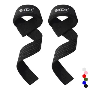 Cotton Wrist Wraps, Wrist Straps Padded Cotton Men Women Support Lifters Deadlifts Straps Hard Pull Exercise Straps, Lifting Straps for Weightlifting, Bodybuilding, Powerlifting, Strength Training
