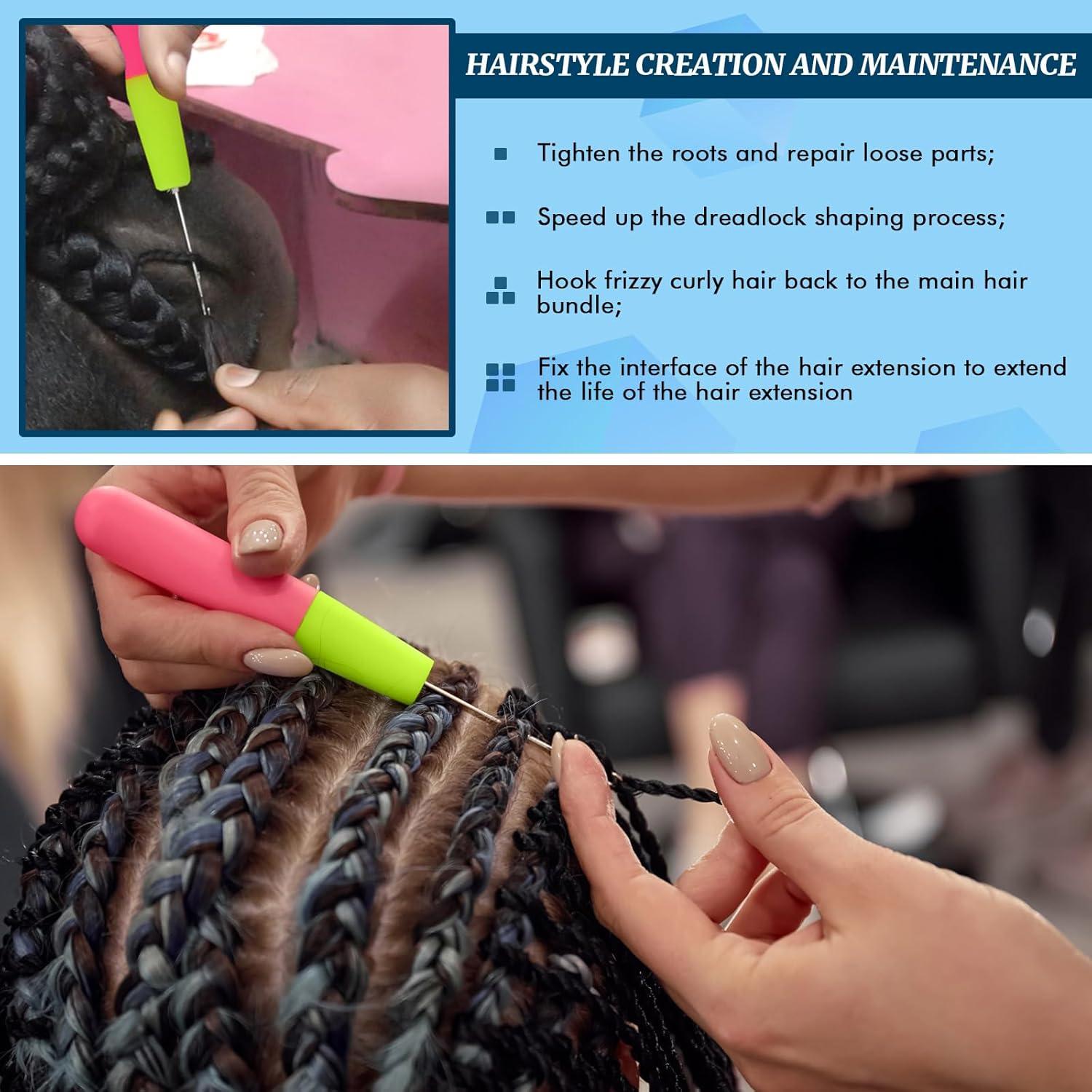 1Pcs/Sets Bent Latch Hook Crochet Hooks Hair Braiding Tools Dreadlocks