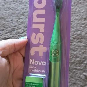 Nova Sonic Toothbrush - Oral Care, Daily Use, 18,000 VPM,Whitening Mode, AAA Battery, Aluminum Handle