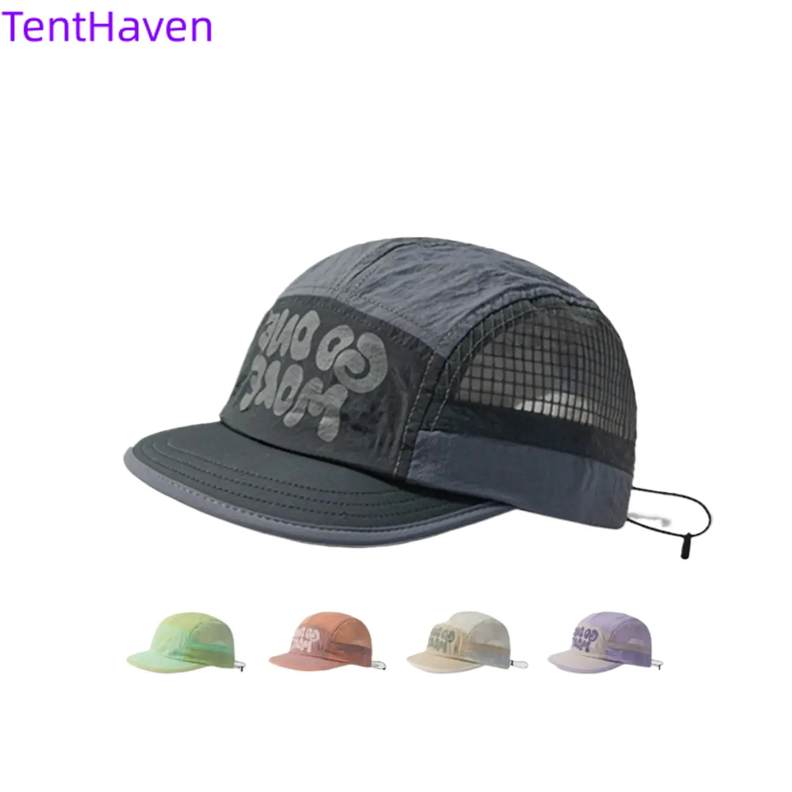 Japanese Retro Vintage Baseball Cap - Quick-Drying Cotton Athletic Hat, Soft Top Short Brim Breathable Sports Cap, Roomy Adjustable Casual Trendy Hat for Adults with Large Heads, UV Protection, Sports & Outdoor Use