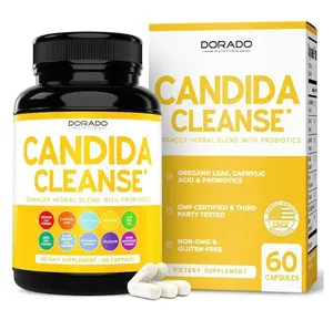 Candida Cleanse Detox (60 Count) Advanced 11-in-1 Formula for Overgrowth Treatment with Candida Killer Complex for Men and Women - Third Party Tested - Made in USA