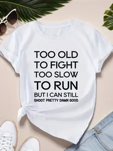 shoot good Women's Plus Size Sports Short Sleeve T-Shirt