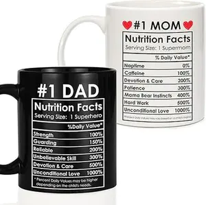 Best Mom and Dad Coffee Mugs Gifts - Mothers Day Mug Gifts for Parents, Anniversary Parents Gift, Fathers Day, Mothers Day or Valentines Day - Couple Gift Set for Mom and Dad