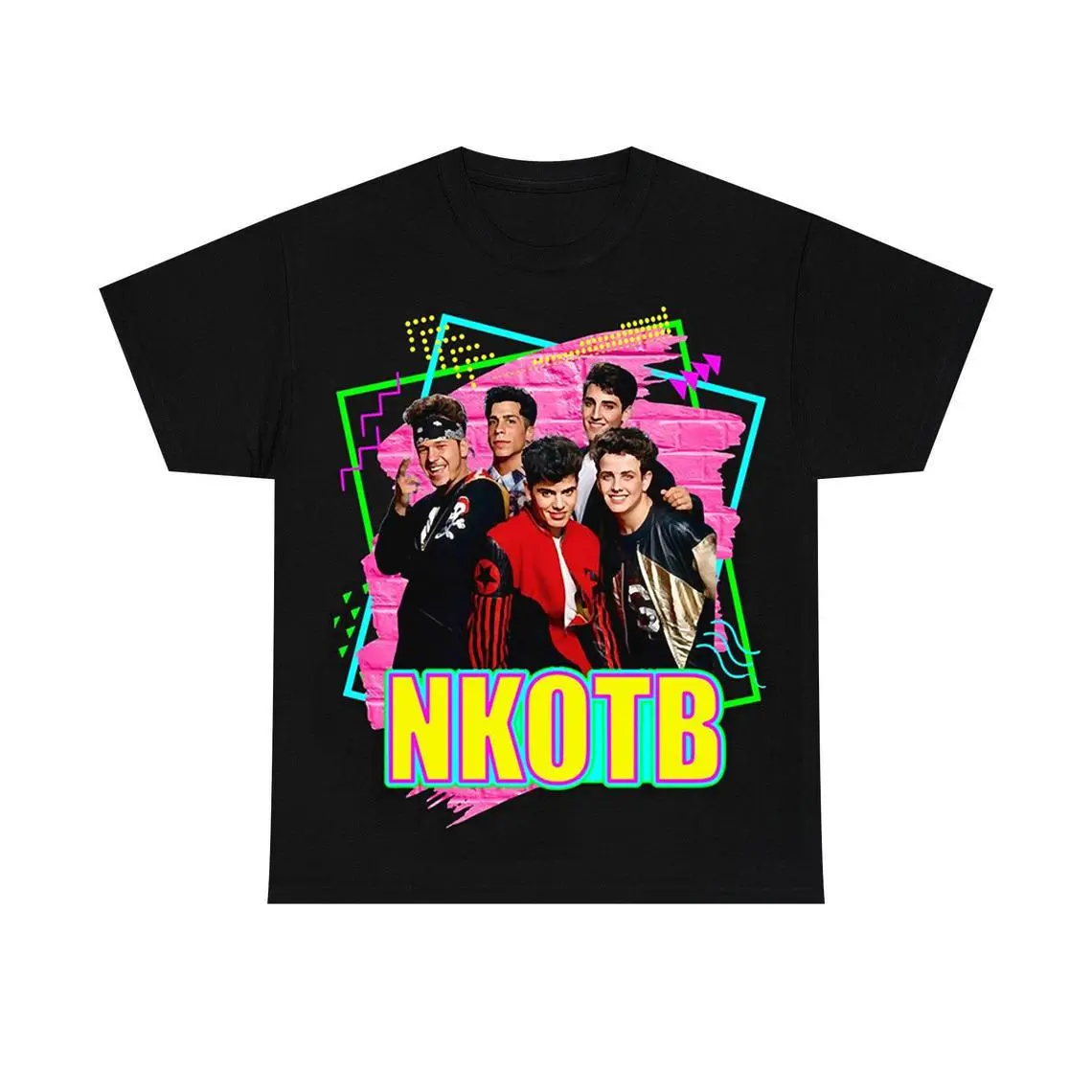 NKOTB Vintage Concert Style Graphic T-Shirt, New Kids On The Block Tee, Classic Pop Fan Apparel, Music Lover Gift T080187