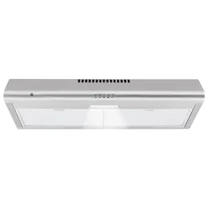 30" Under Cabinet Range Hood – Stainless Steel Kitchen Vent with Convertible Ducted/Ductless Design & LED Lights