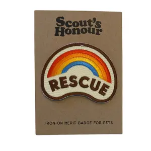 Rescue Iron-On Merit Badge for Pets