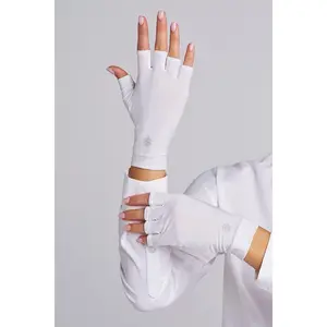 Ouray Fingerless Gloves | White