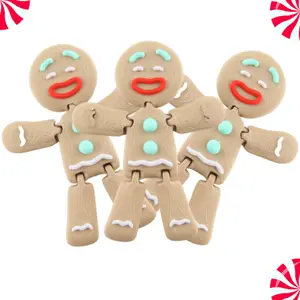 3D Gingerbread man Ornament LIVE You Choose 3