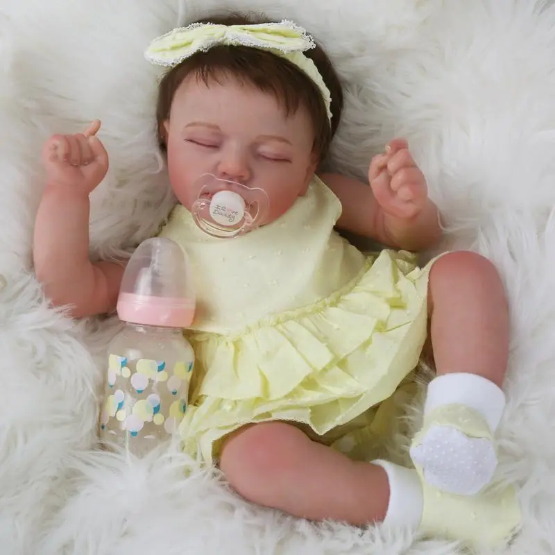 #Summervibes #mothersdaygift [WOOROY] Reborn Doll - Birthday & Christmas Gift, Big Sister Gift, 20 Inch Sleeping Doll with a Soft Cloth Body and Vinyl Limbs, Gift Ideas for Kids 3+