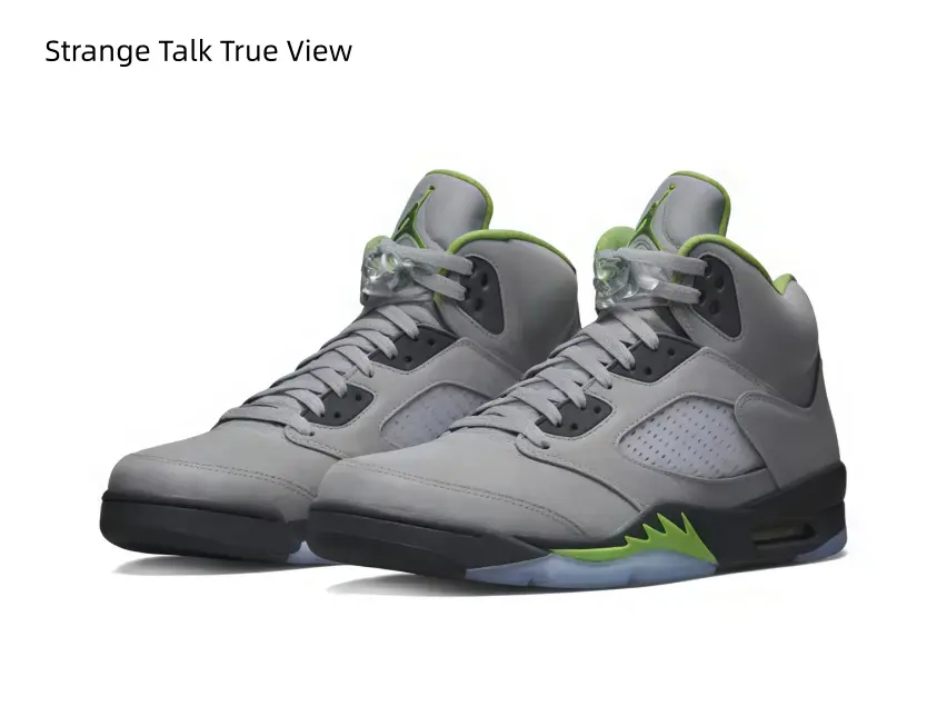 Two-Tone Grey Bright Green High Cut Athletic Sneakers Breathable Mesh Vent Panel Clear Rubber Sole Vintage Street Fashion Footwear For Outdoor Daily Wear