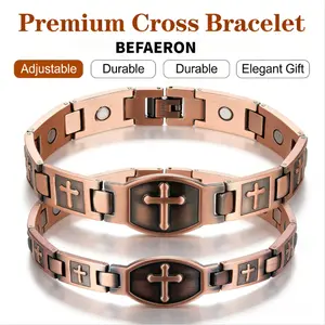 Copper Bracelet for Women and Mmen,Couple Magnetic Bracelet, Pure Copper Healthy Jewelry, Wedding Anniversary Gift,Adjustable Tool