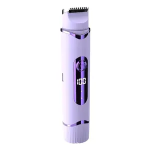Portable Dual-Head Rechargeable Electric Trimmer, Hair Removal Trimmer, USB Rechargeable Trimmer, Unisex Full Body Washable, Underarm Trimmer, Multifunctional Hair Trimmer, Safe Skin-Friendly, Easy Grooming for Beard, Armpit Hair, Body Hair