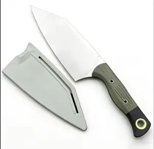A fixed blade outdoor tool made of G10 handle and high hardness D2 steel, with stable and consistent cutting performance, very suitable for camping, hiking, outdoor activities, and family use. It is a Mother's Day gift