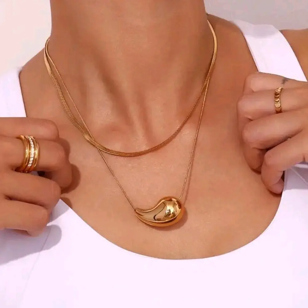 Necklace stainless steal waterdrop Necklace stainless steal waterdrop