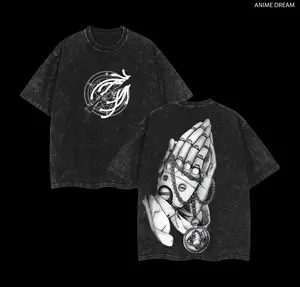 Fullmetal Alchemist Anime Double Printed Vintage Washed Tee Unisex Oversize Anime Manga Washed Heavyweight Cotton T-shirt, Gift For Anime Fan, Anime Lover
