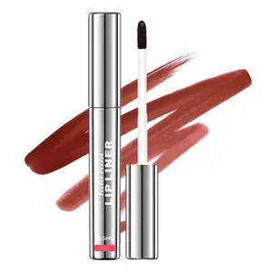 Set of 4 Peel-Off Lip Liner Stains, Waterproof Nude Matte Lip Tint, Long-Lasting Peel-Off Lip Color, Effortless Precision & Full Coverage, 24H Color Hold