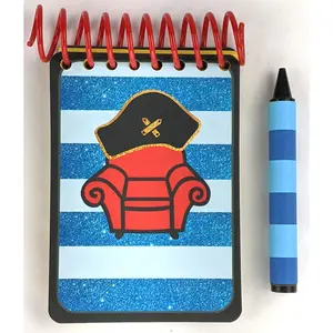 Handcrafted Blue stripes Notebook -PIRATE
