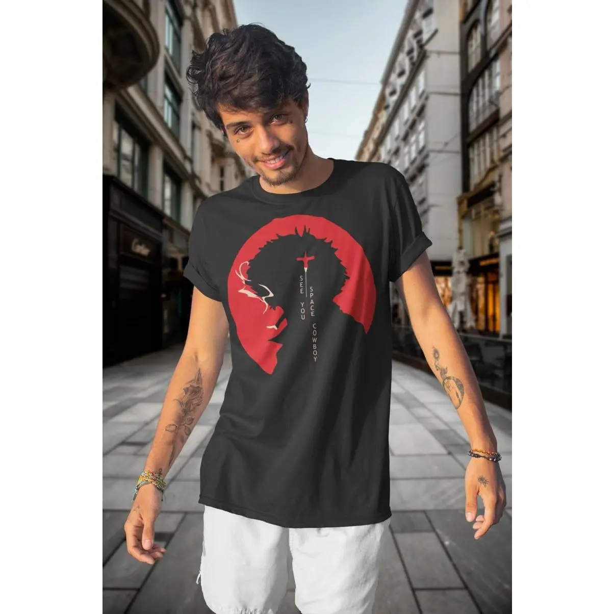 See You Space Cowboy Japan Streetwear Softstyle Graphic Tee, Classic Fashion, Fits Every Occasion, Perfect Fit, Ultimate Comfort