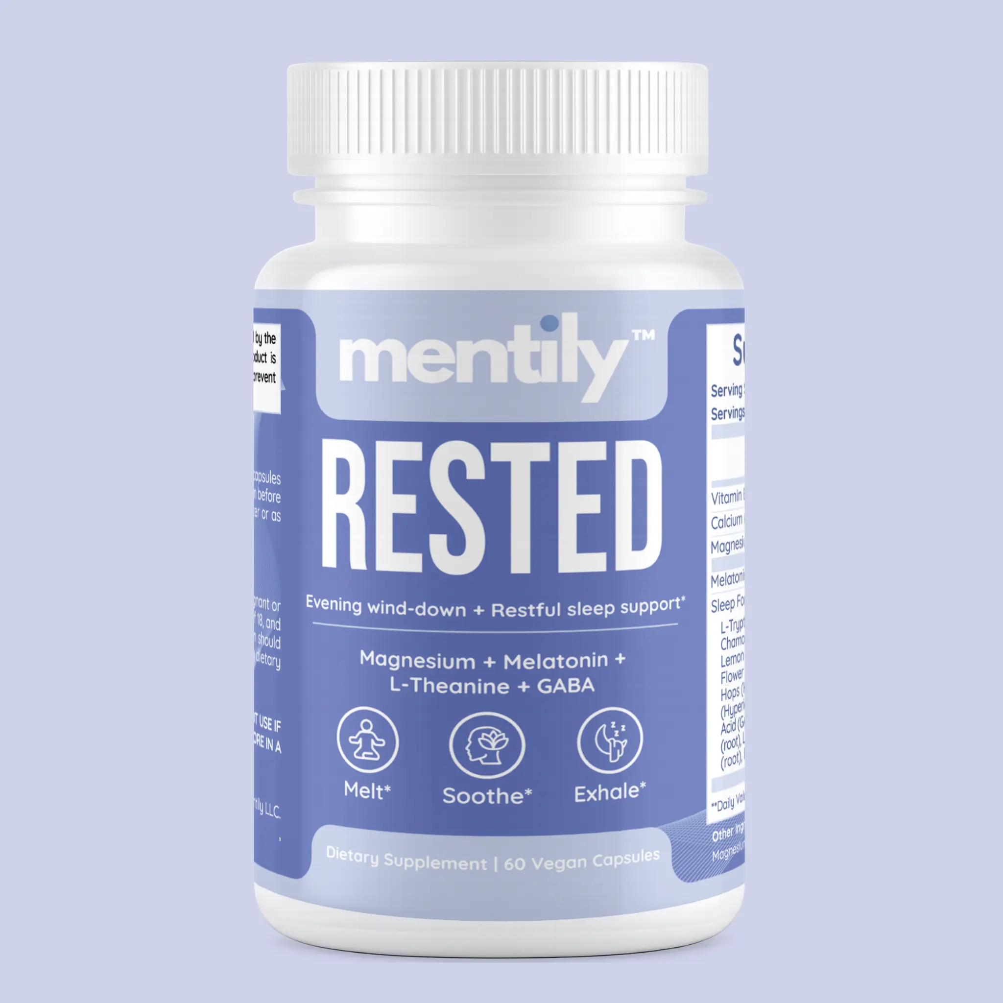 Mentily RESTED | Nighttime Relaxation & Sleep Support Mentily RESTED | Nighttime Relaxation & Sleep Support