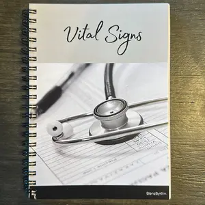 ***Imperfect*** Vital Signs Notebook for Nurses & Nursing Assistants. - 100 sheets per pad, 5” x 7” size 6PT Design.