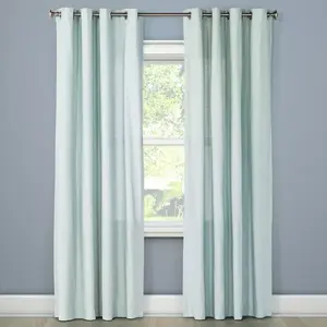 1pc Light Filtering Solid Window Curtain Panel - Threshold