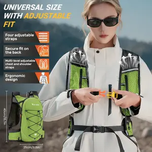WEST BIKING Lightweight Hydration Backpack with 2L Water Bladder Running Hydration Vest Backpack Specialized Hydration Pack for Cycling, Hiking, and Mountaineering