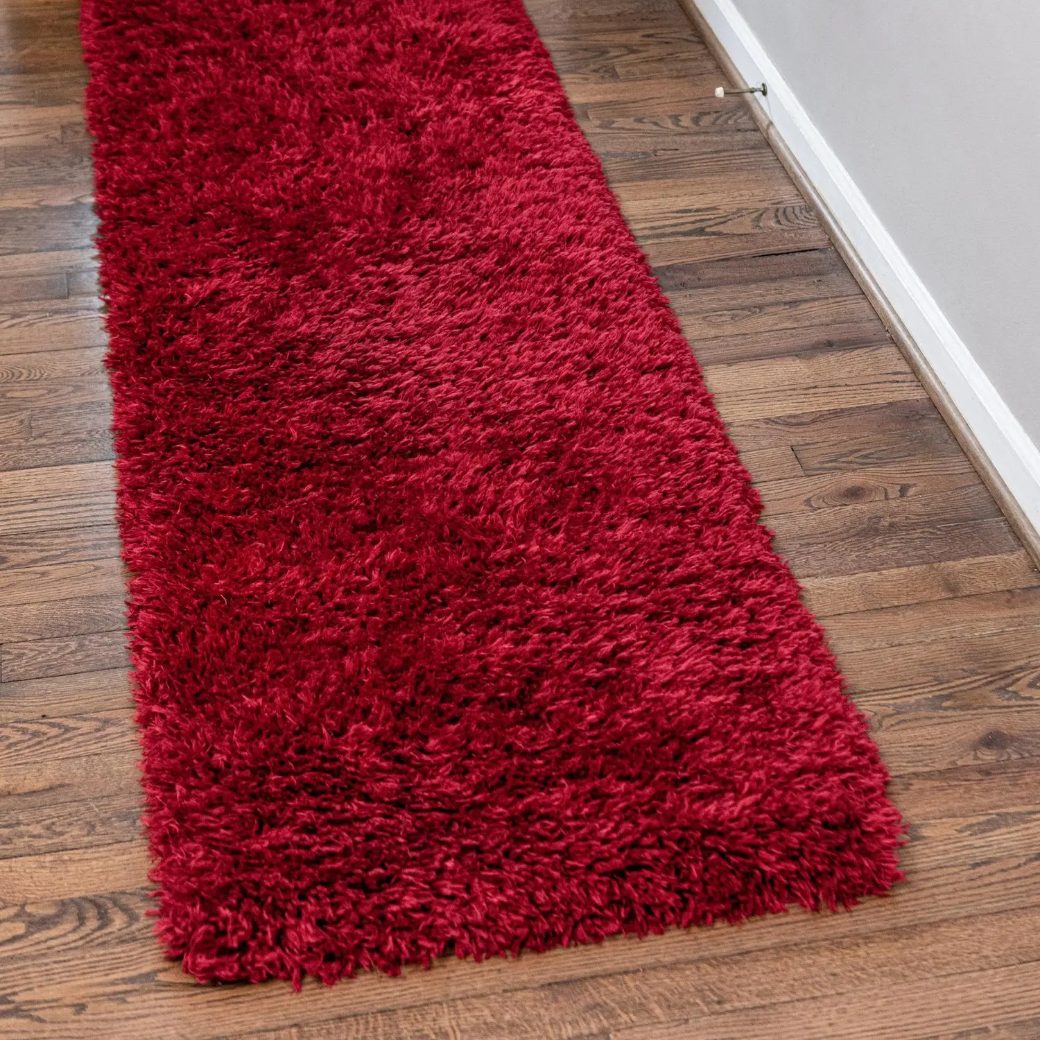 Merlot Infinity Shag Rug